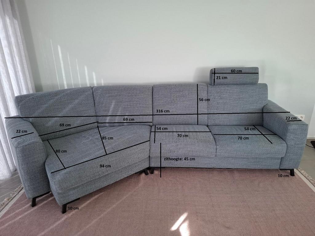 zetel Henders & Hazel, Huis en Inrichting, Zetels | Complete zithoeken, Ophalen, Gebruikt