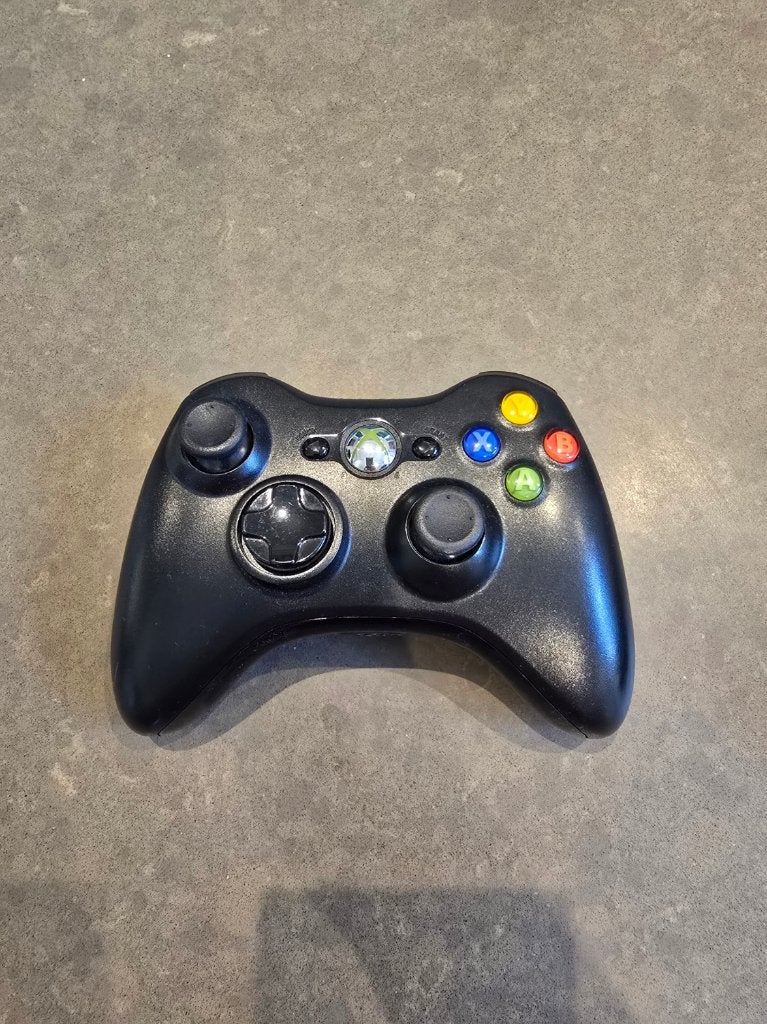 Microsoft Xbox 360 draadloze controller zwart – werkend, Games en Spelcomputers, Gebruikt, Ophalen of Verzenden, Controller, Xbox 360
