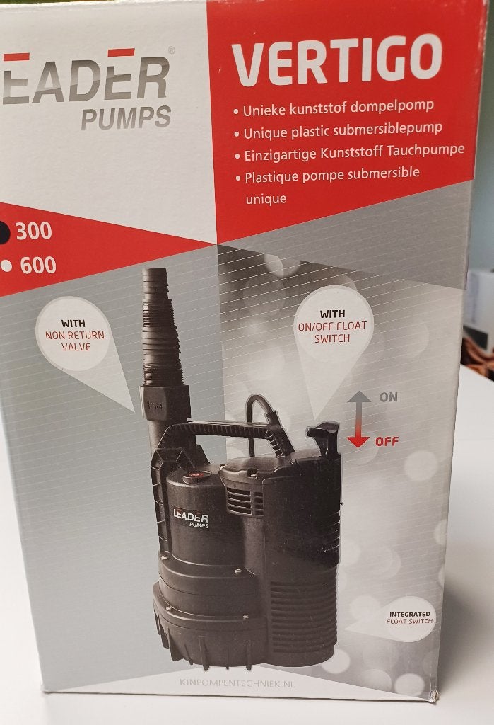 Pompe submersible Leader 300W 7500 l/h NOUVEAU, Jardin & Terrasse, Pompes à eau, Enlèvement ou Envoi, Neuf, Électrique, Pompe à eaux claires