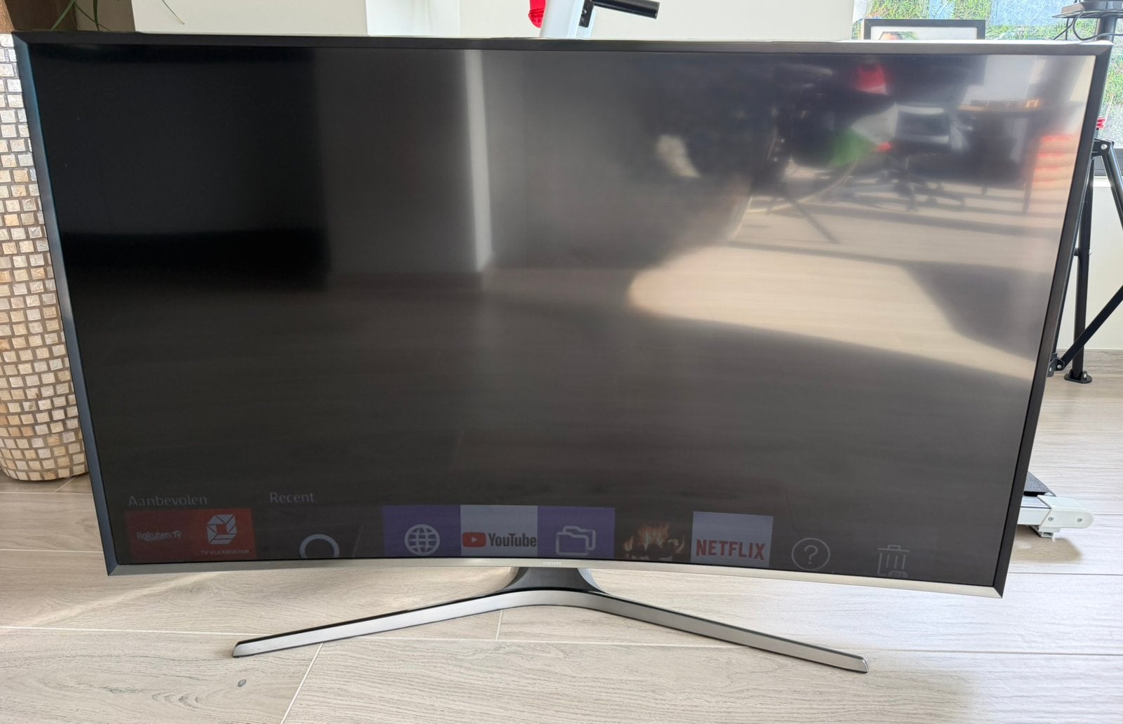 Samsung 55 inch curved Full HD Smart TV, Ophalen, Zo goed als nieuw, Samsung, Smart TV