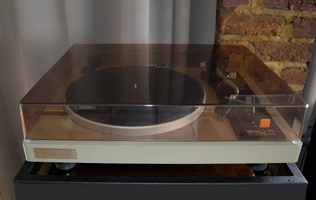 Lenco L133 vintage draaitafel, Ophalen, Zo goed als nieuw, Platenspeler, Automatisch