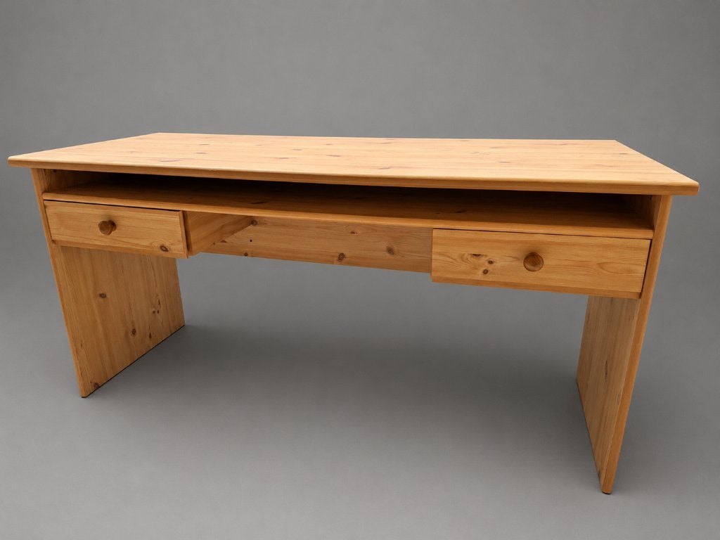 Bureau en pin massif, Ophalen, Overige typen, Gebruikt, 150 cm