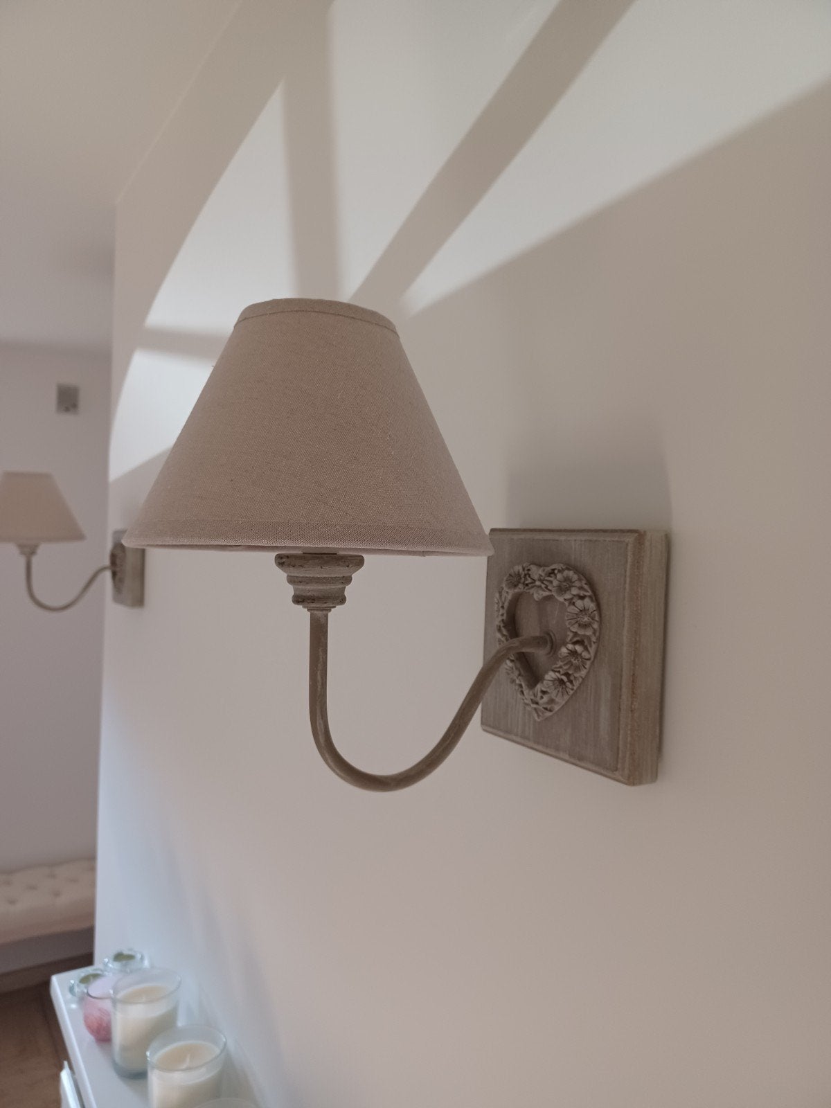 landelijke duo wandlampen wandverlichting, Huis en Inrichting, Lampen | Wandlampen, Ophalen