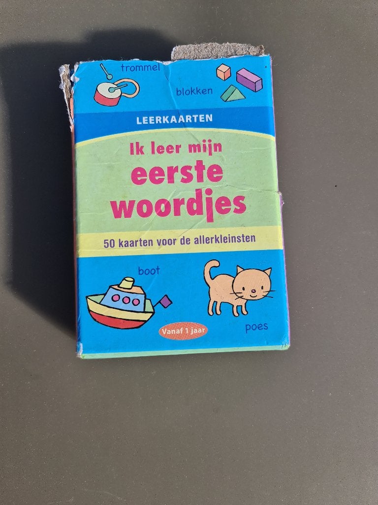 Ik leer mijn eerste woordjes leerkaarten, Ophalen, Zo goed als nieuw