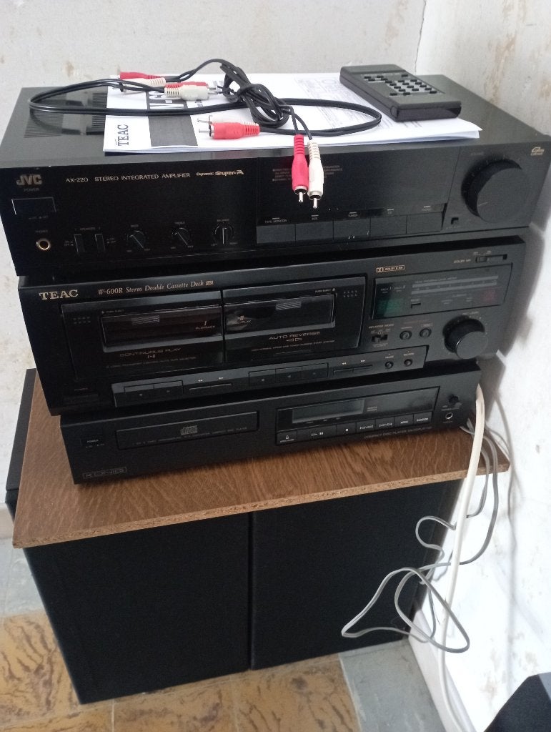 Chaine hifi éléments séparés vintage, TV, Hi-fi & Vidéo, Chaîne Hi-fi, Enlèvement, Utilisé, Haut-parleurs, JVC