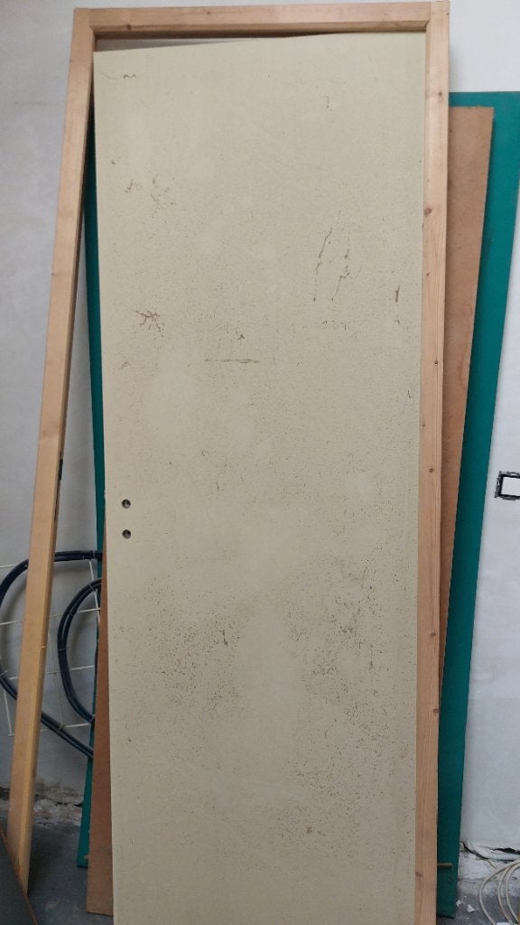 Porte à peindre, 75 à 150 cm, Chambranle de porte, Comme neuf, Enlèvement