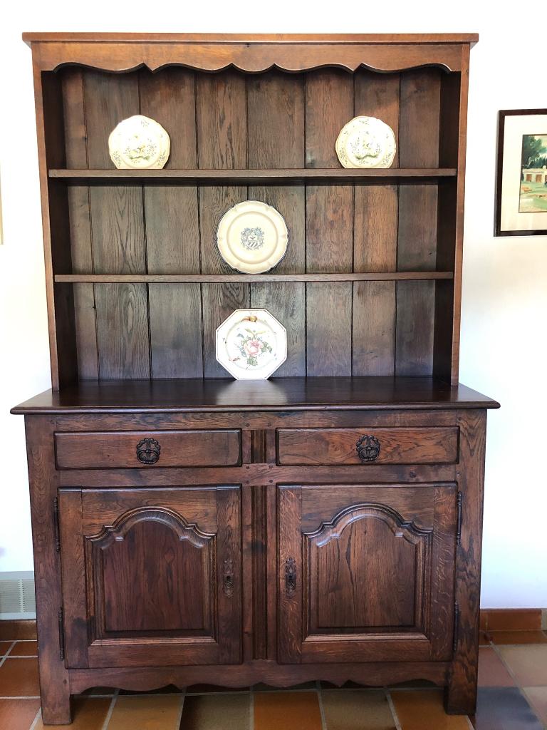 Eikenhouten dressoir, Ophalen, Zo goed als nieuw, Eikenhout, Met deur(en)