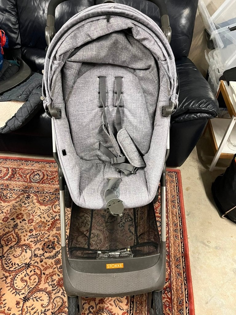 Stokke kinderwagen compleet met allerlei accessoires, Kinderen en Baby's, Kinderwagens en Combinaties, Ophalen, Gebruikt, Kinderwagen
