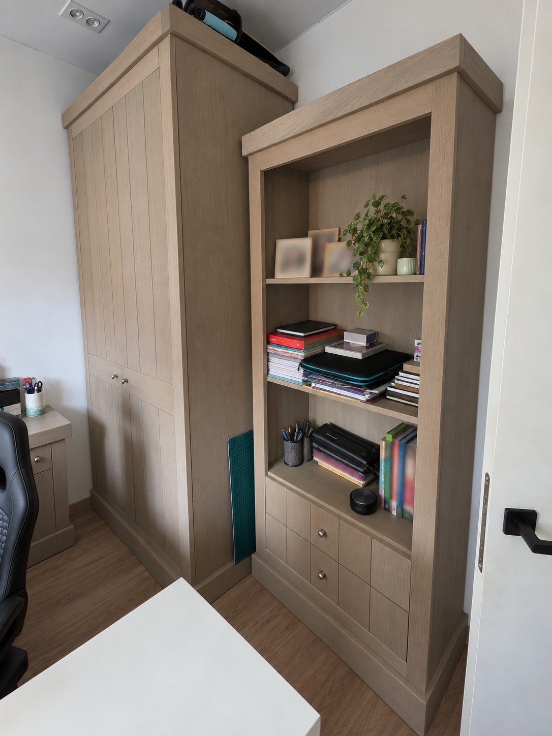 Tijdloze slaapkamer - houtfineer Quinta, Ophalen, Gebruikt, Eenpersoons, Landelijk modern