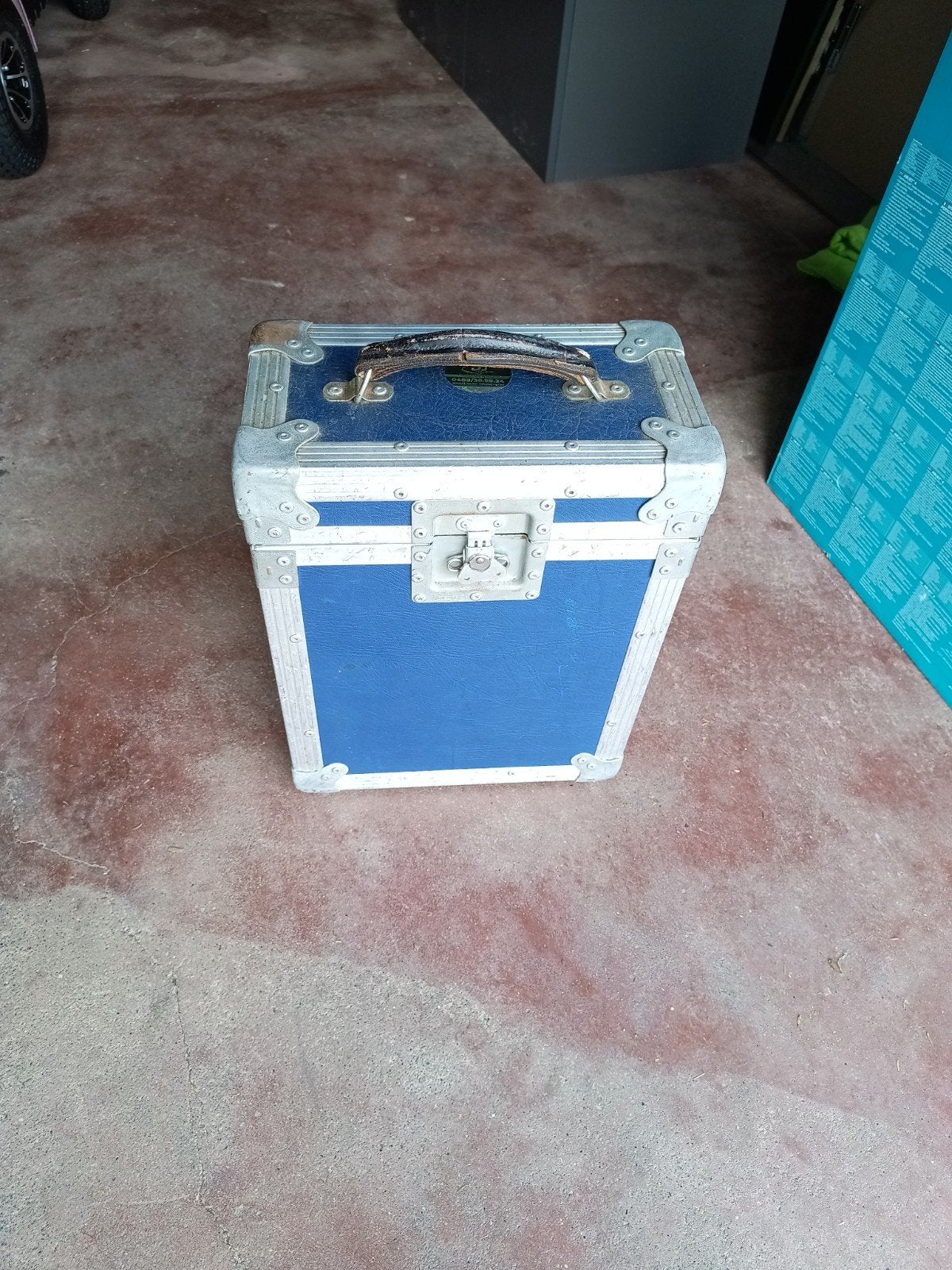 kleine blauwe flighcase., Enlèvement ou Envoi, Utilisé, Flight case