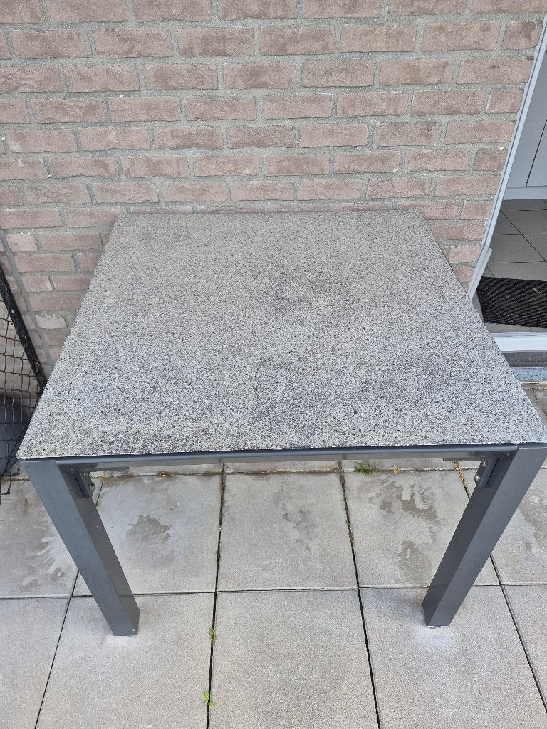 Tuintafel, Tuin en Terras, Ophalen, Gebruikt, Vierkant, Aluminium