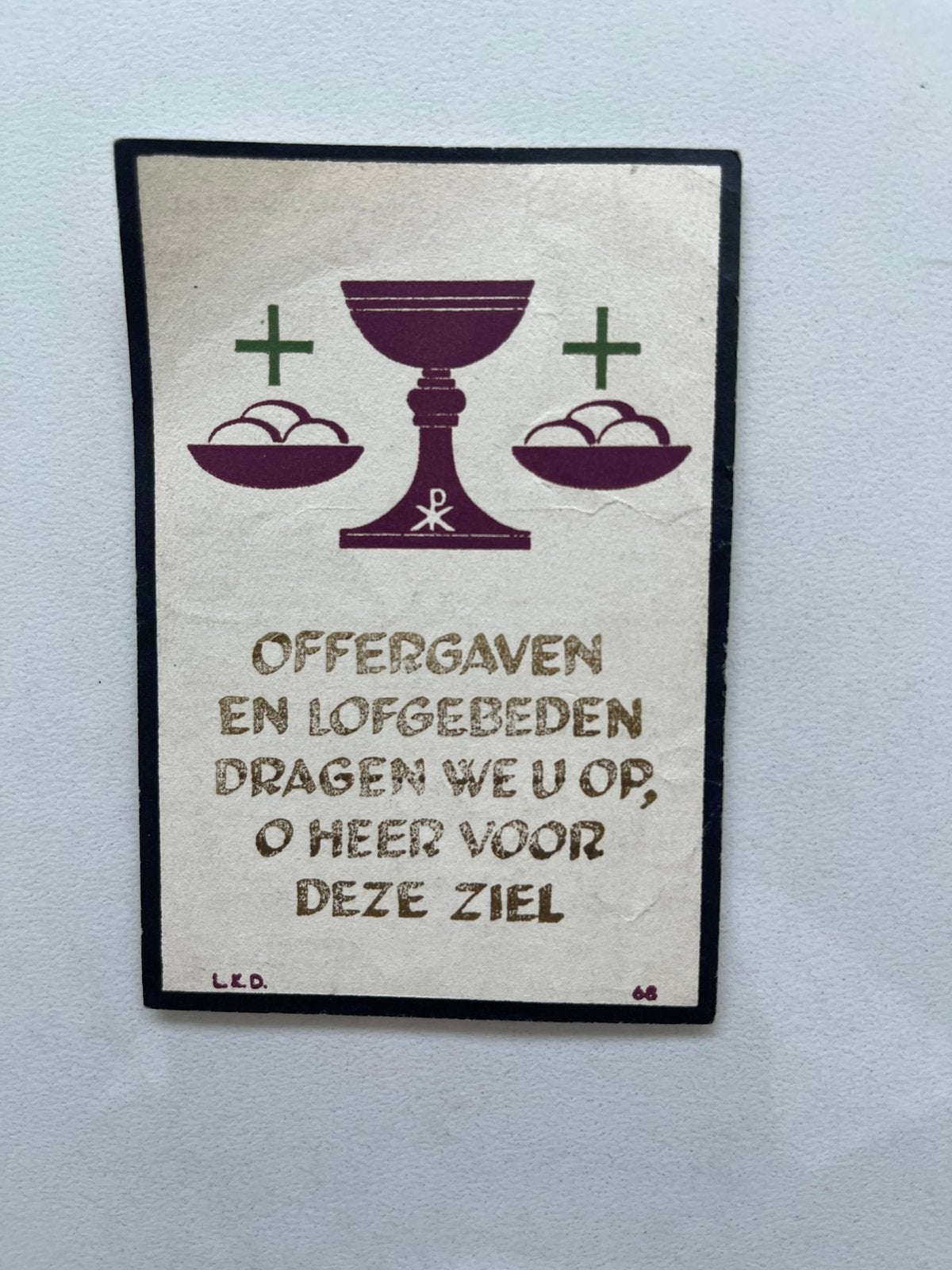 Bidprentje (1947) – Emilie Depape (Alveringem), Ophalen of Verzenden, Bidprentje