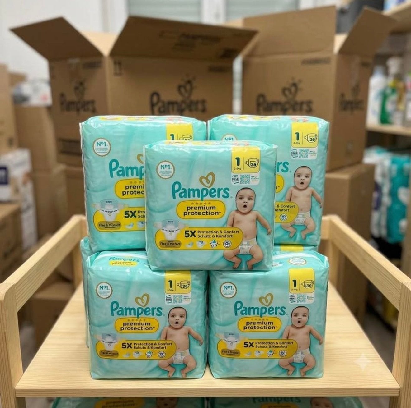 Pampers luiers maat 1, Kinderen en Baby's, Ophalen, Nieuw