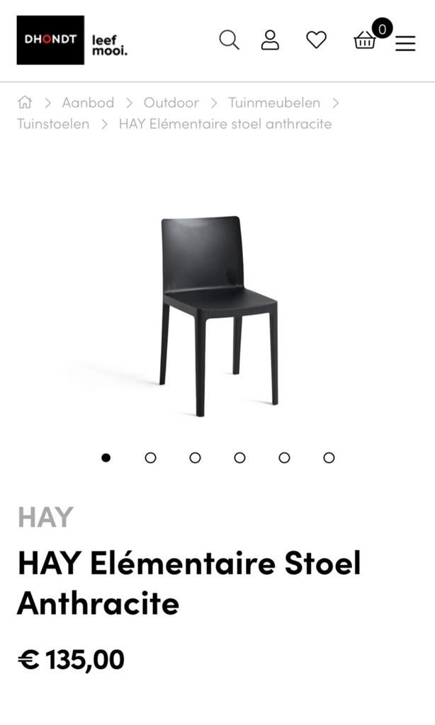 Stoelen HAY., Ophalen, Kunststof, Drie, Zwart
