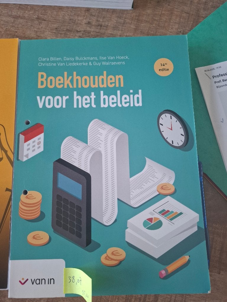 Boekhouden voor het beleid, Boeken, Ophalen, Zo goed als nieuw