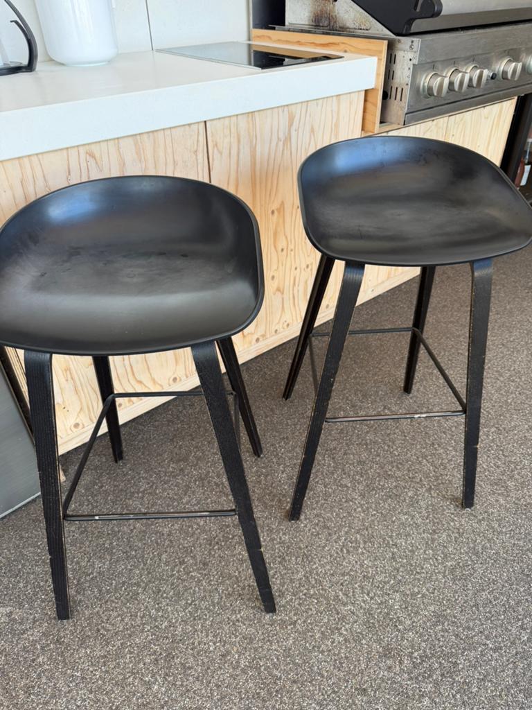 2x Hay About a Stool Barkruk 75cm hoog., Gebruikt, 60 tot 90 cm, 2 krukken, Ophalen