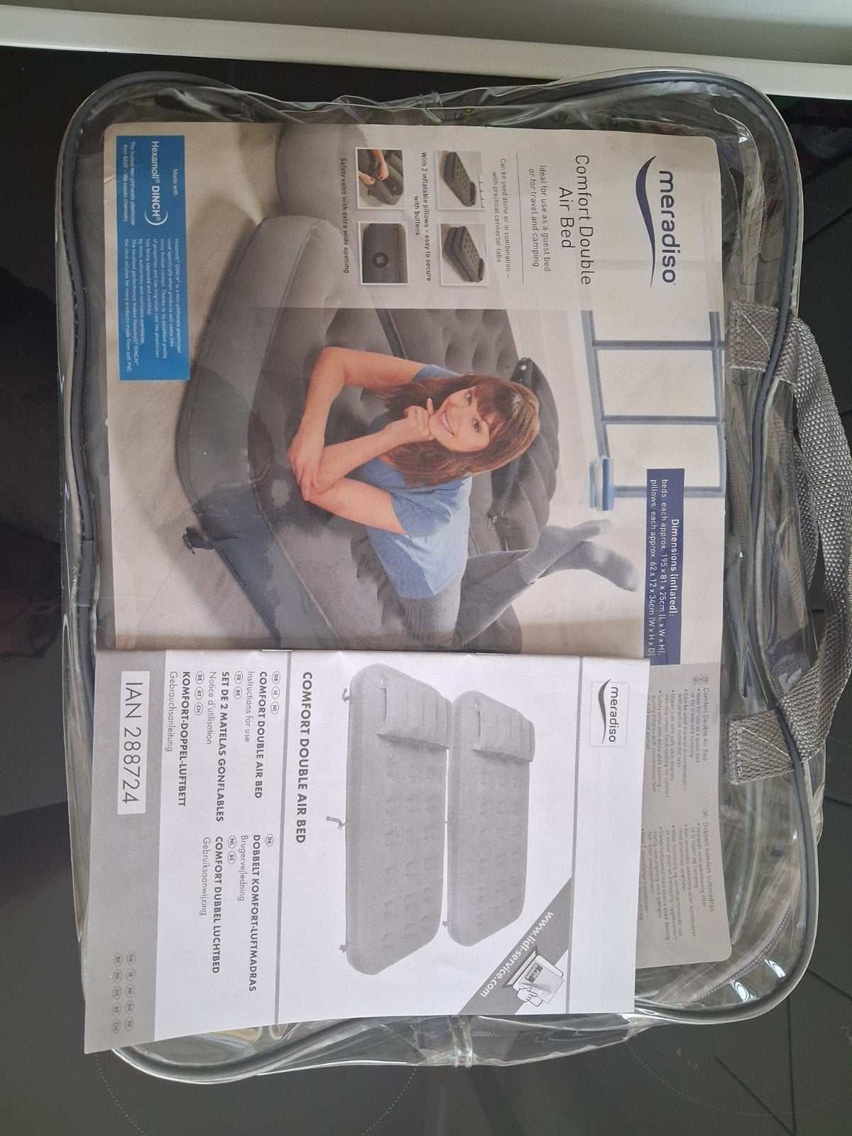 Comfort double air bed, Enlèvement, Neuf, 1 personne