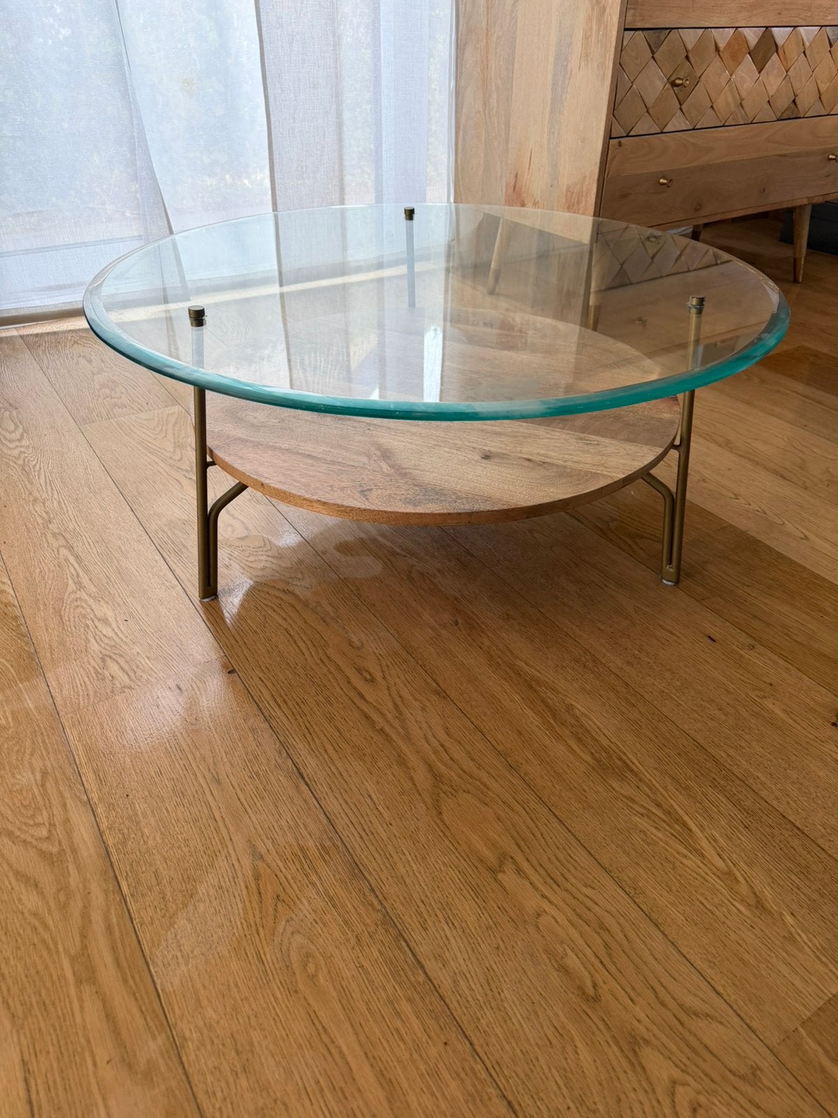 Table basse en verre trempé - Maisons du monde, Enlèvement, Comme neuf, Verre