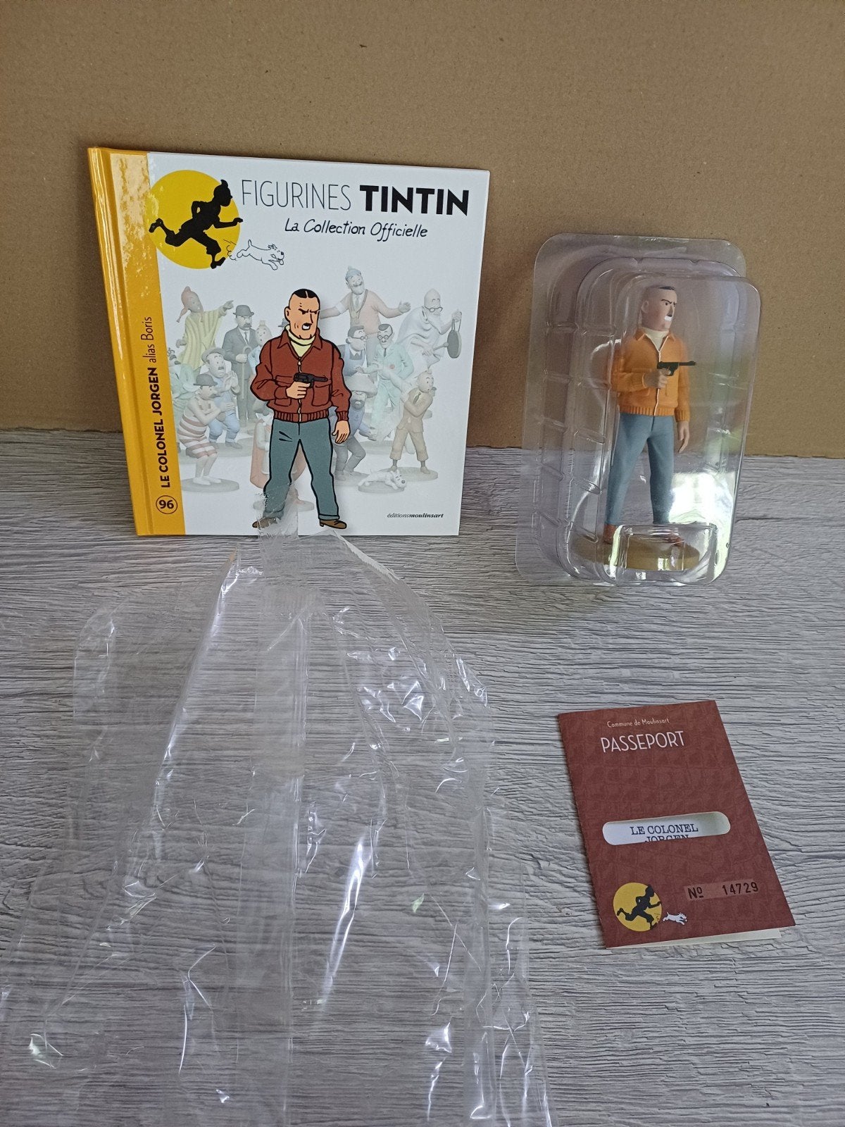 Figurine Colonel Jorgen 96 Tintin, Enlèvement ou Envoi, Tintin, Comme neuf, Statue ou Figurine