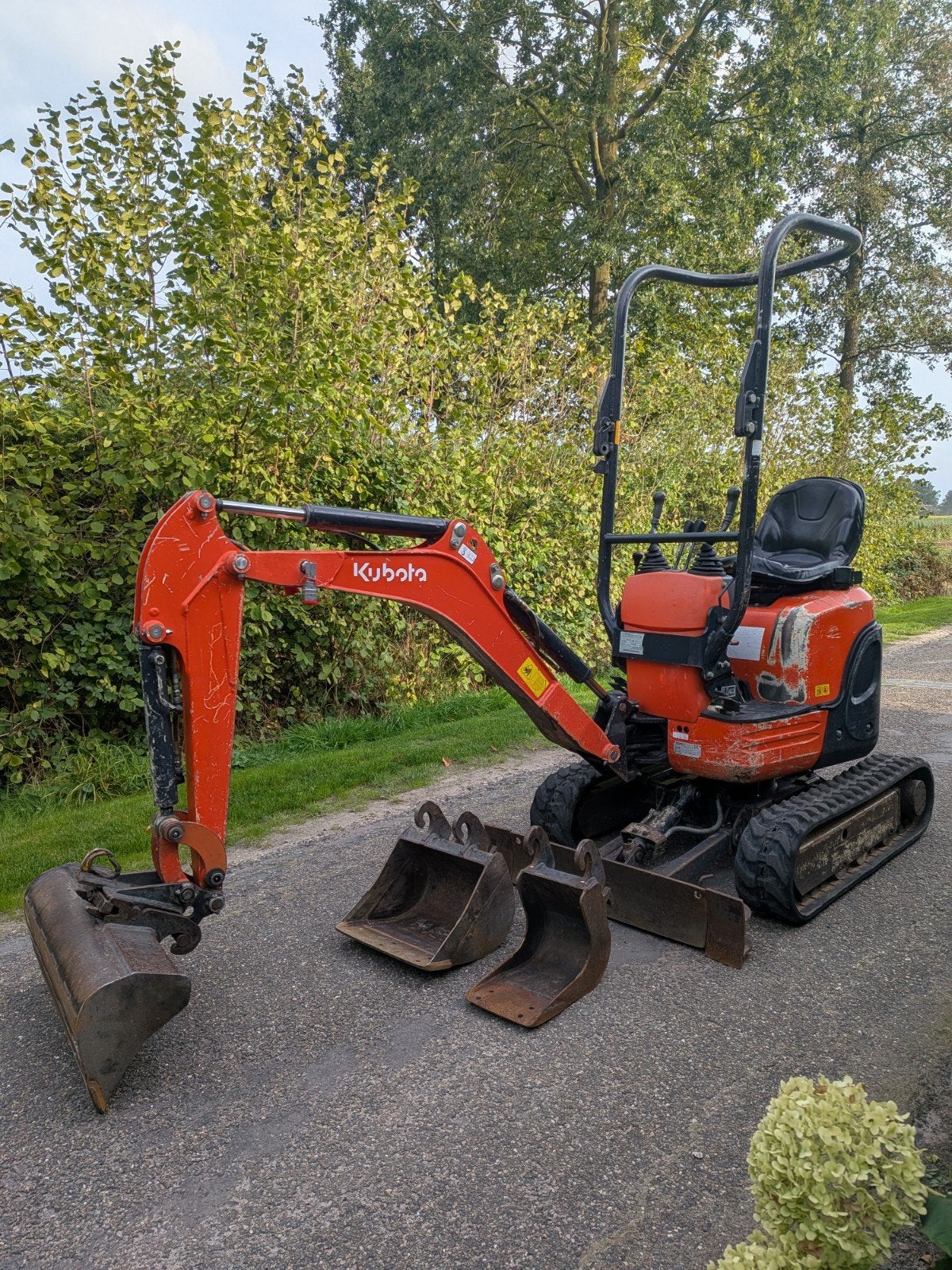Kubota u10  minigraver (marge), Articles professionnels, Enlèvement