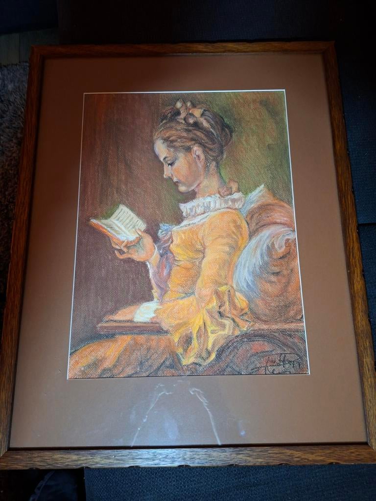 Reproduction du pastel à Fragonard la Liseuse, Antiquités & Art, Enlèvement ou Envoi
