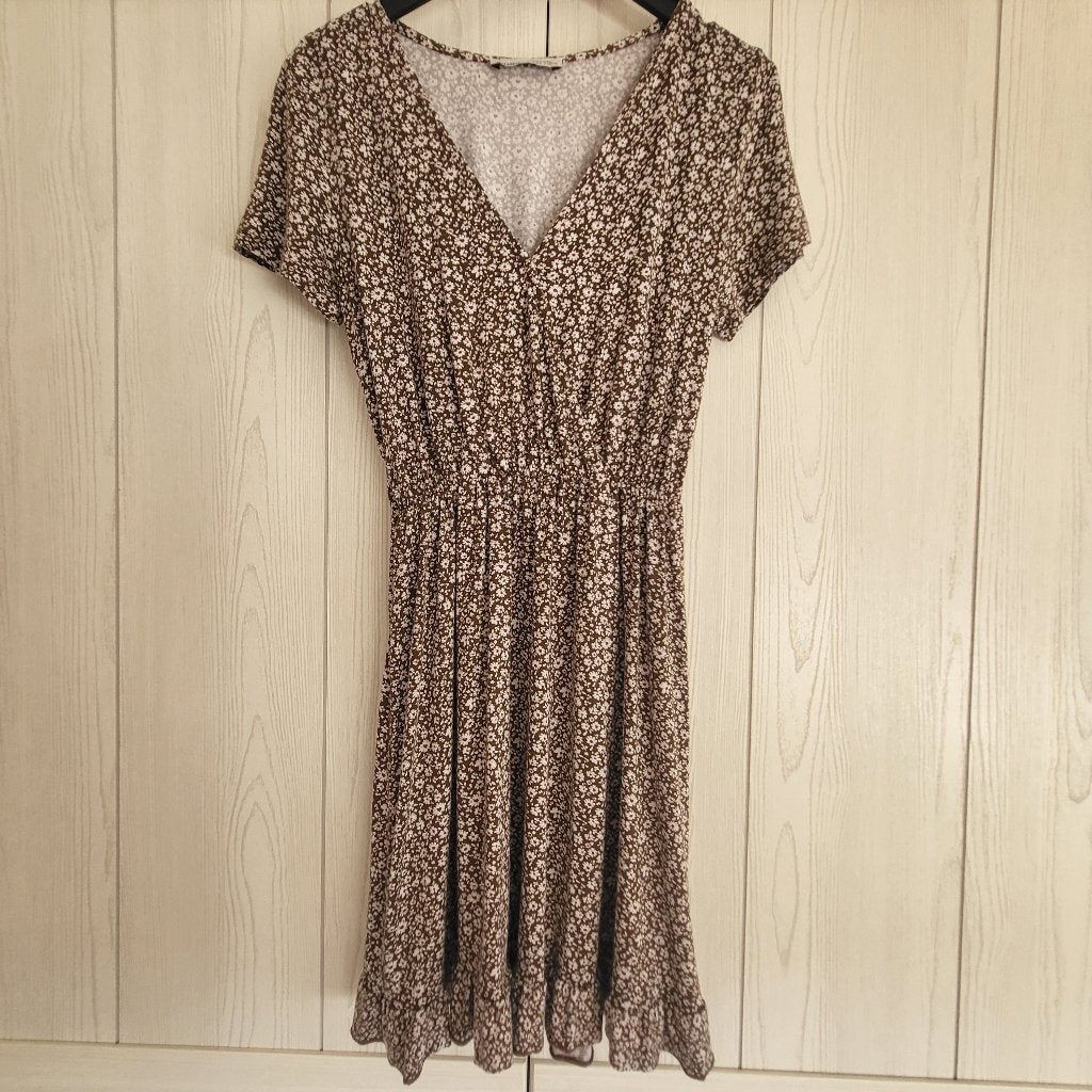 Jurk Pull & bear, maat S, Bruin, Ophalen of Verzenden, Zo goed als nieuw, Maat 36 (S)