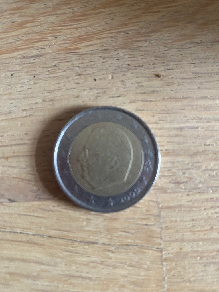 2euro munt koning Albert II 2000, Postzegels en Munten, Ophalen of Verzenden, Overig, Losse munt