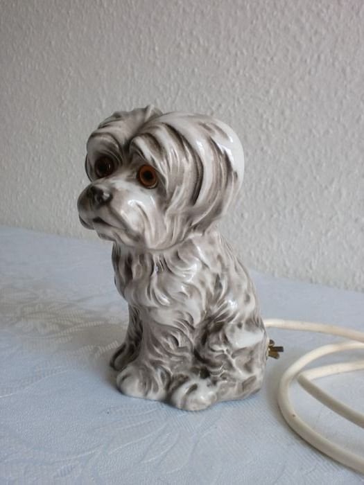 Brûle-parfum ancien, lampe   chien Gräfenthal, années 1930, Enlèvement ou Envoi
