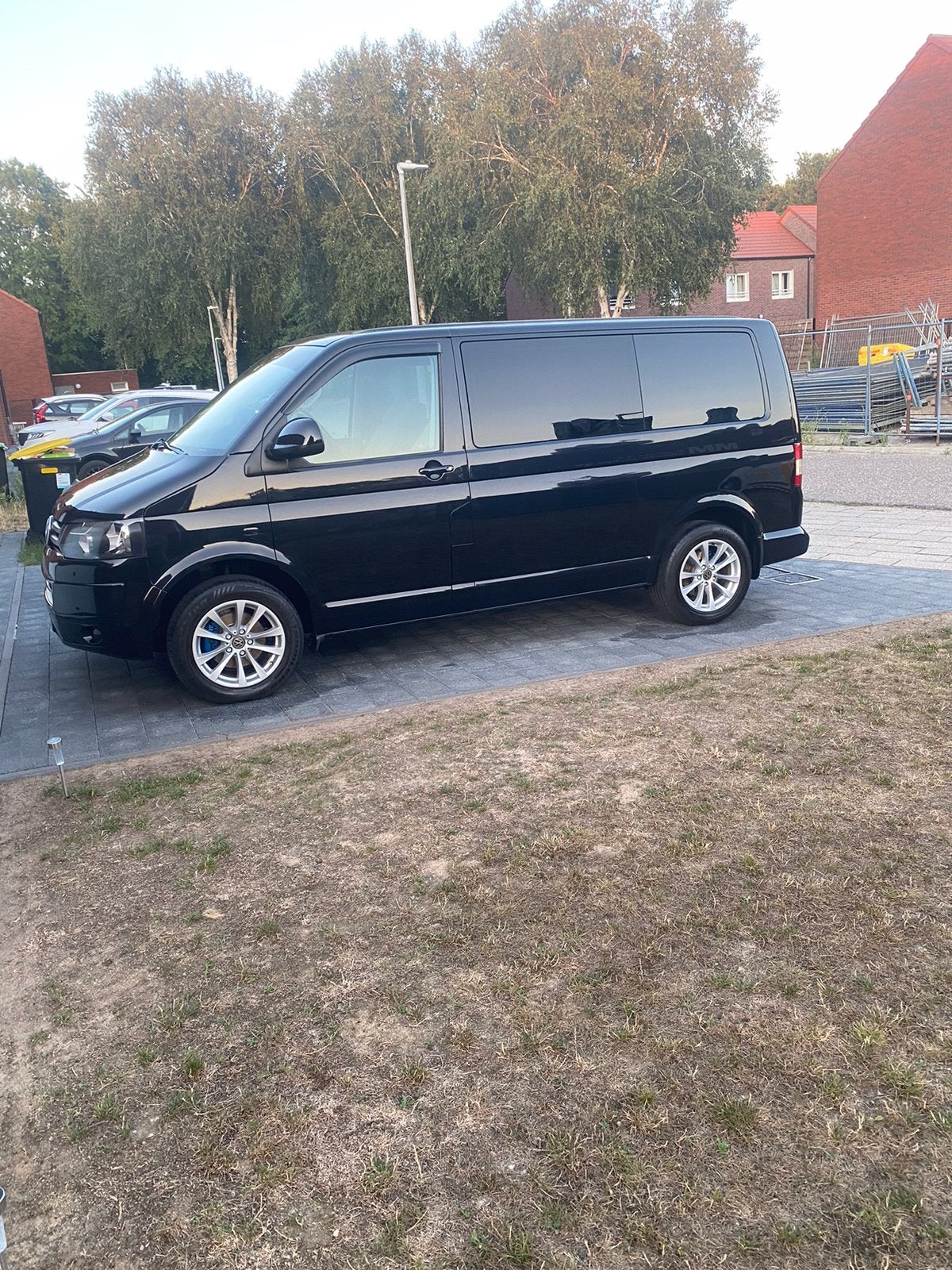 Volkswagen Transporter T5 te koop, 4 cilinders, Parkeersensor, Leder en Stof, Zwart