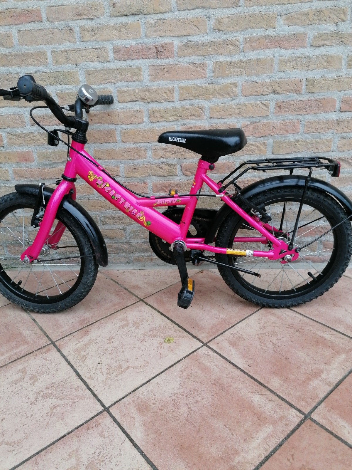 mooi meisjes fiets, Fietsen en Brommers, Ophalen, 16 inch, Mickey bike, Velgrem