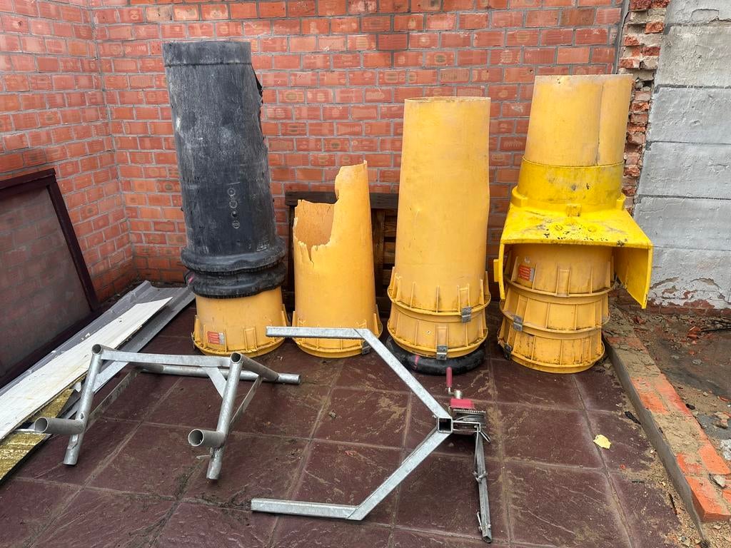 Stortkoker set incl muurframe, Doe-het-zelf en Bouw, Ophalen, Gebruikt