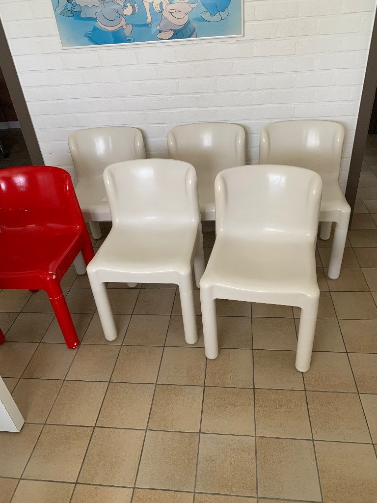 Kartell stoelen, Huis en Inrichting, Stoelen, Ophalen, Kunststof, Gebruikt, Wit
