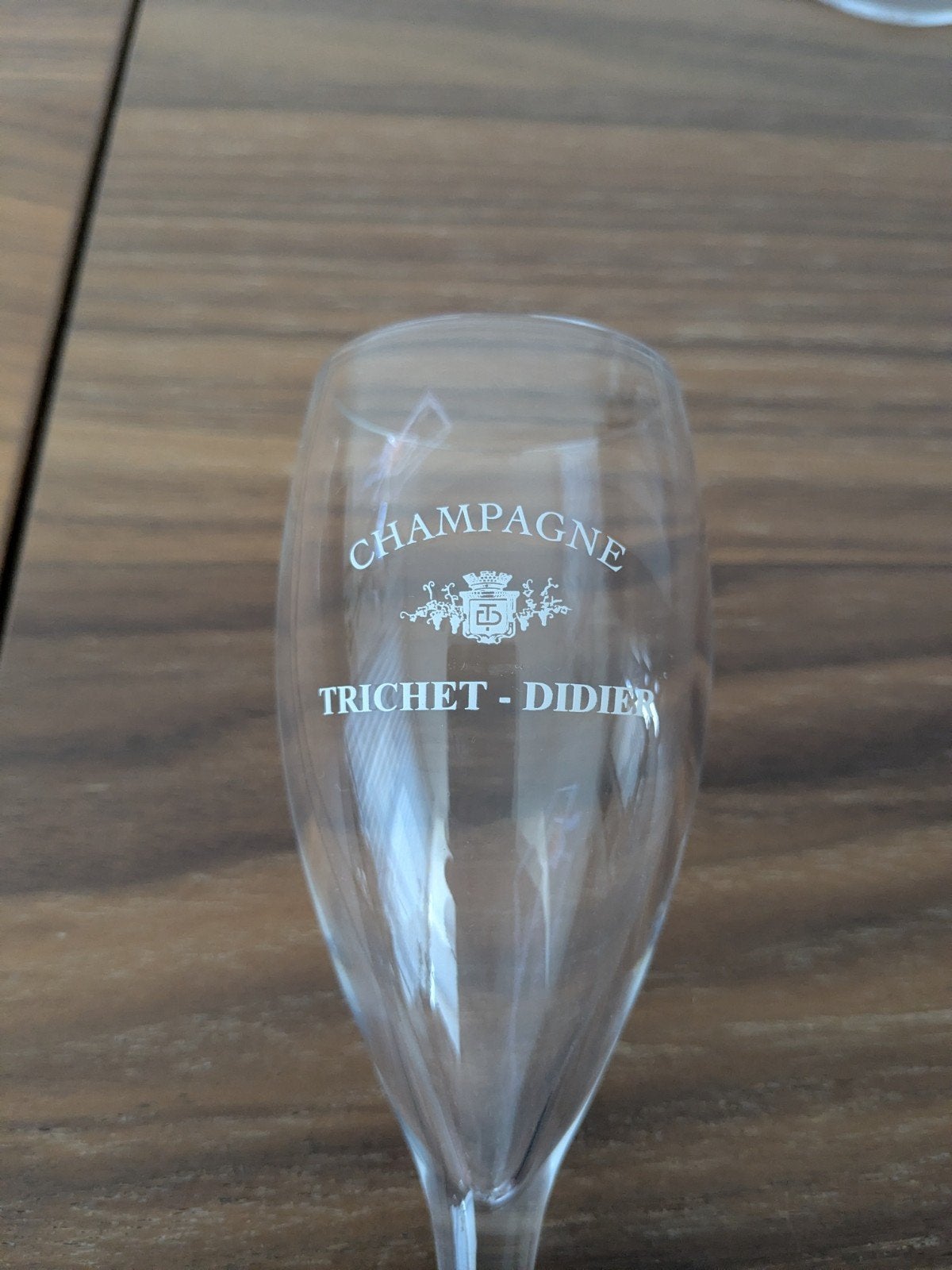 6 champagne glazen - champagnehuis Pierre Trichet, Verzamelen, Ophalen of Verzenden
