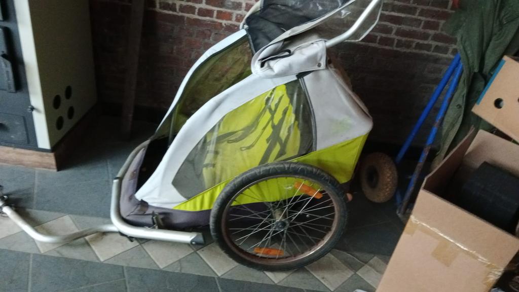 Croozer fietskar, Fietsen en Brommers, Fietsaccessoires | Aanhangwagens en Karren, Ophalen, Zo goed als nieuw, Kinderkar