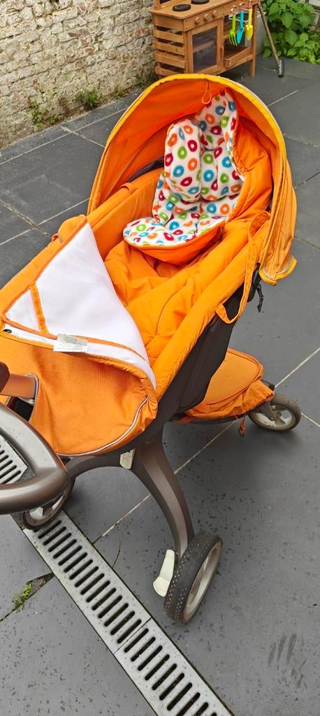 Stokke kinderbuggy met alle toebehoren., Kinderen en Baby's, Kinderwagens en Combinaties, Ophalen