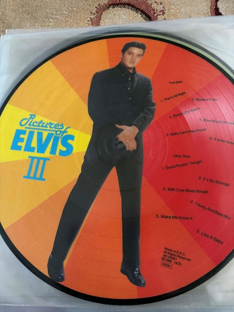 Elvis Picture disc lp, Pictures of Elvis III. 10 euro., Cd's en Dvd's, LP, Ophalen of Verzenden, Zo goed als nieuw, Picture disc