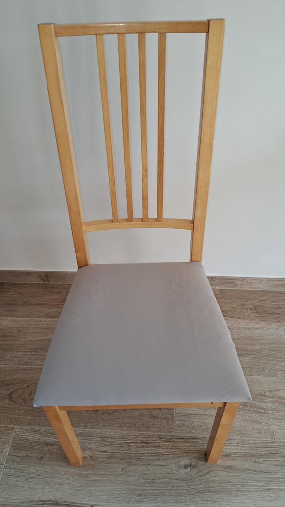 6 chaises de salle à manger ou de cuisine en bois, Neutraal/tijdloos, Brun, Enlèvement, Bois