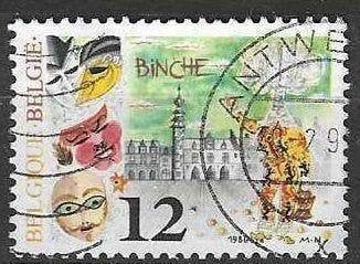 Belgique 1986 - Yvert/OBP 2021 - Carnival Cities (ST), Envoi, Affranchi, Oblitéré