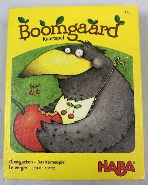 HABA Boomgaard het kaartspel kinderspel 4728, Een of twee spelers, Verzenden, Zo goed als nieuw, Haba