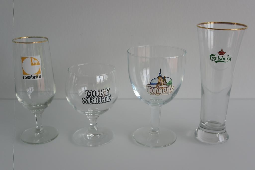 4 verres à bière, Enlèvement ou Envoi, Comme neuf, Verre à bière