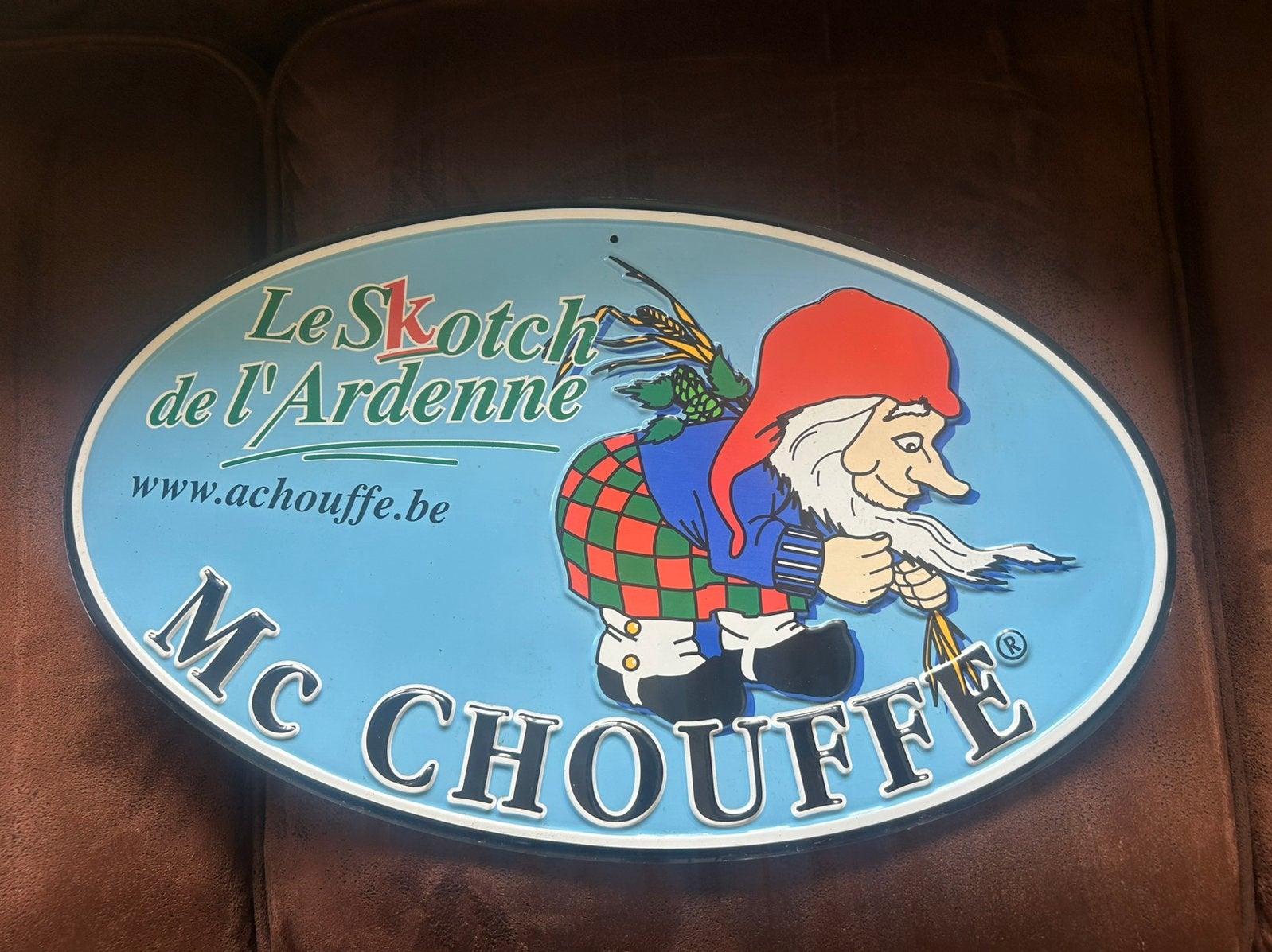 Mc Chouffe plakaat, Verzamelen, Ophalen of Verzenden, Zo goed als nieuw
