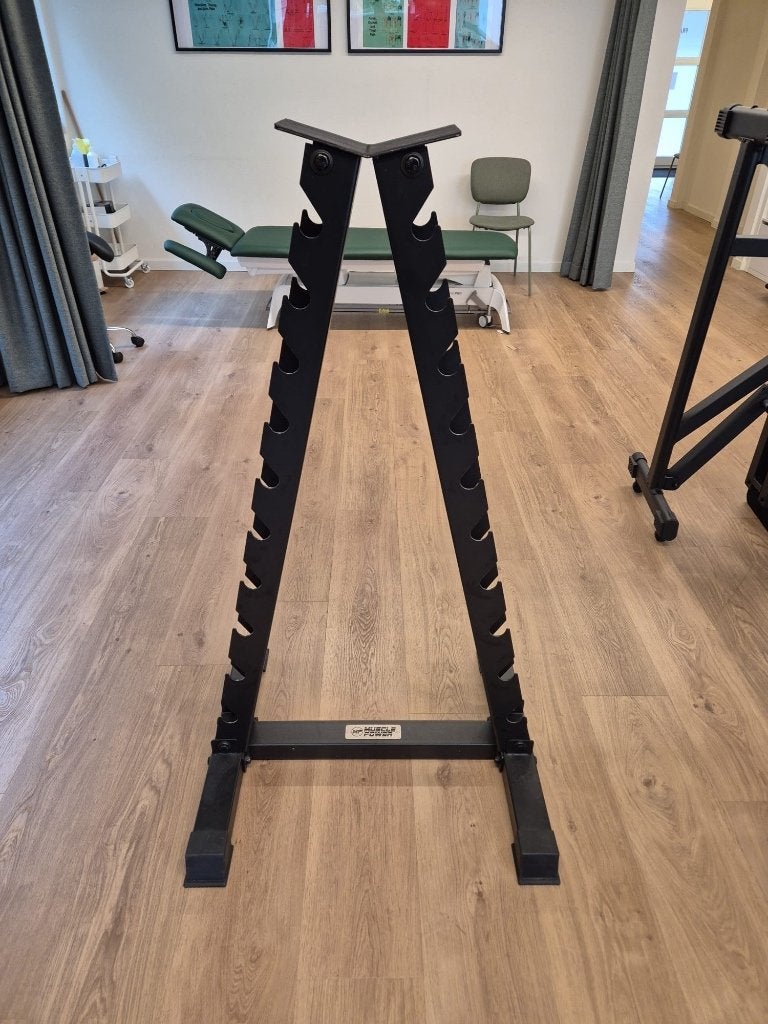 Dumbbell rek, Sport en Fitness, Ophalen, Zo goed als nieuw, Benen, Dumbbell