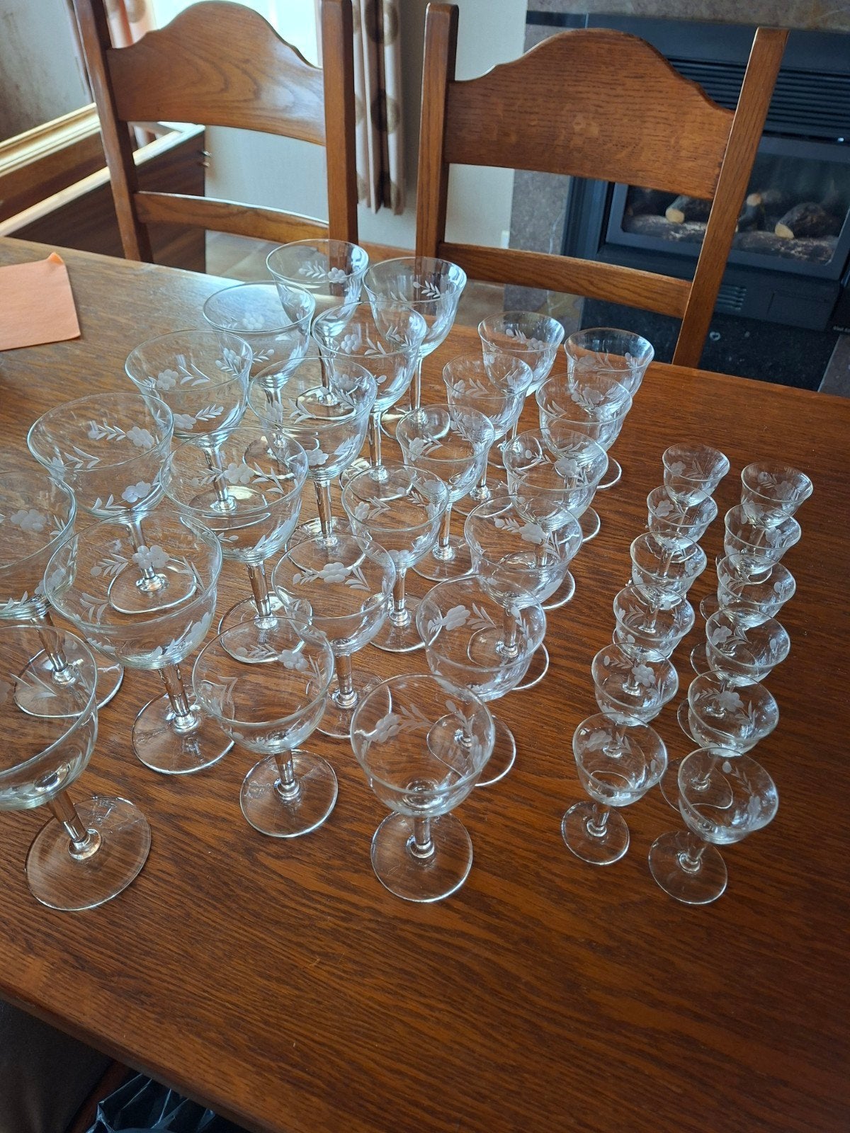 Vintage wijnglazen set, Antiek en Kunst, Ophalen