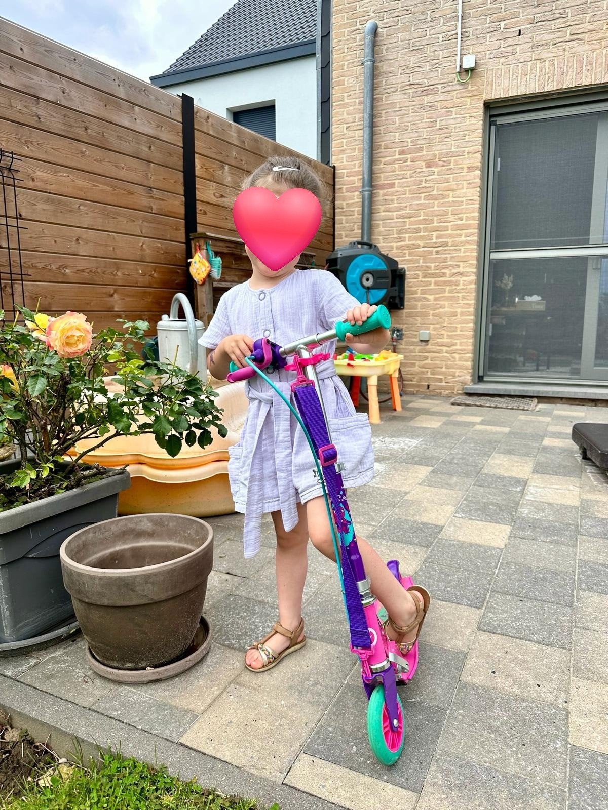 Mooie meisjes step Oxelo (decathlon) met handrem en voetrem, Ophalen