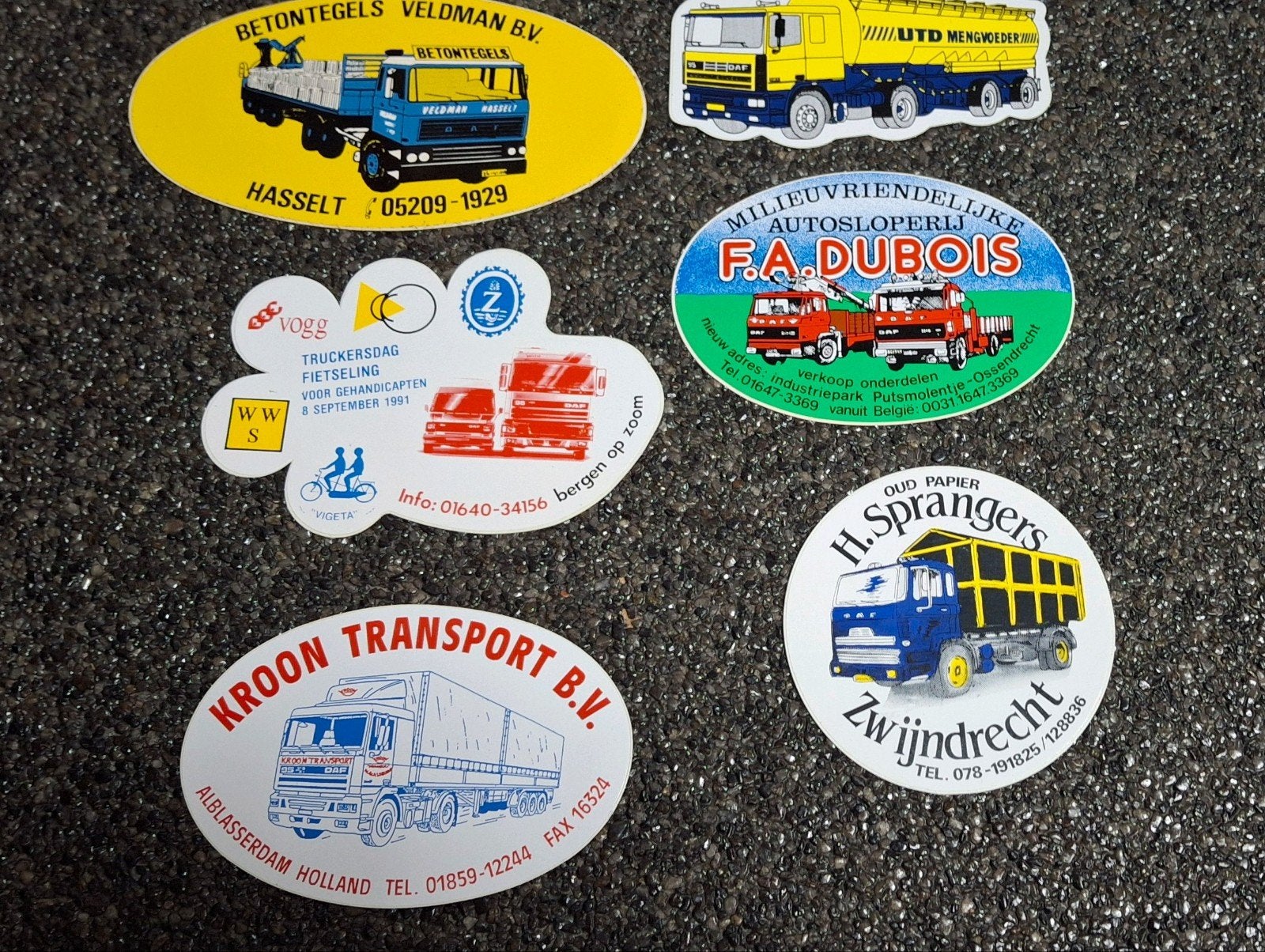 Lot d'autocollants amusants pour camion DAF, Enlèvement ou Envoi, Comme neuf, Voiture ou Moto