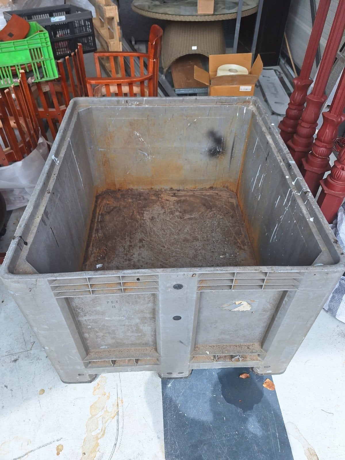 Kunstof palletbox, Enlèvement