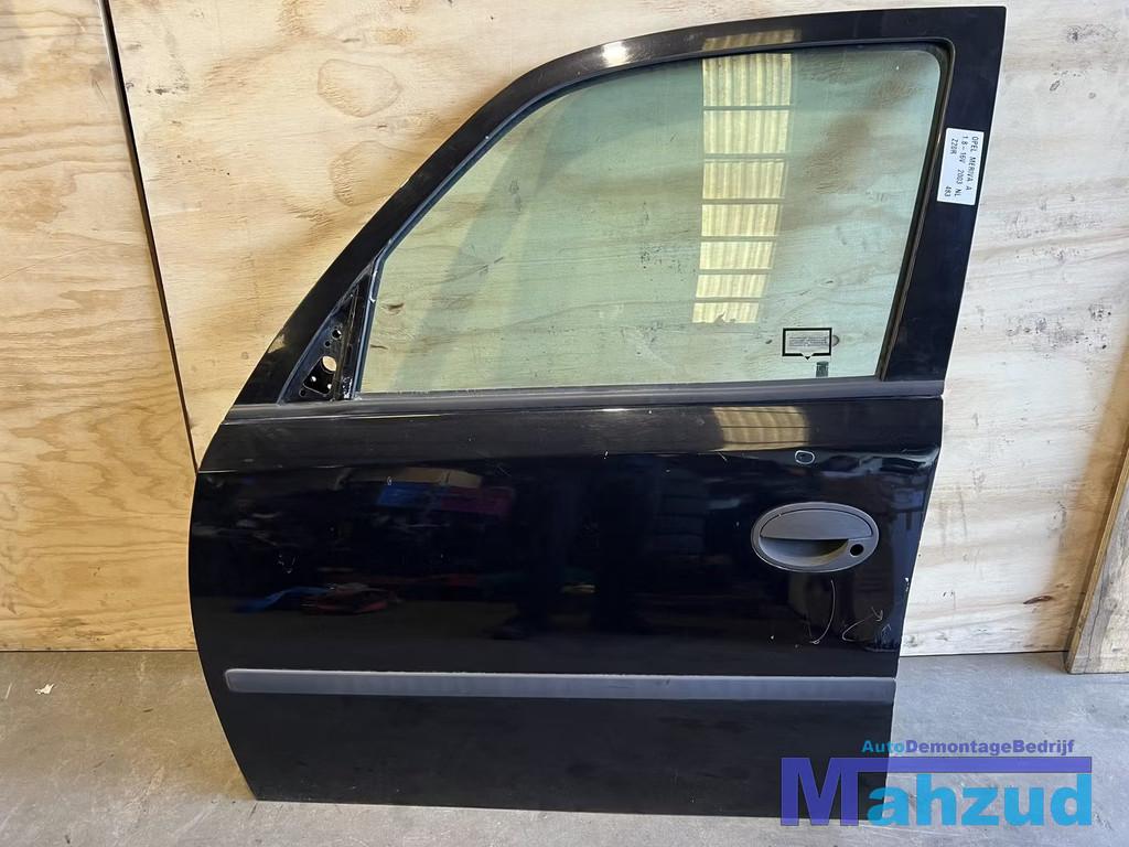 OPEL MERIVA A Zwart Z20R links voor deur 2003-2010, Auto-onderdelen, Carrosserie, Deur, Opel, Voor, Links, Gebruikt