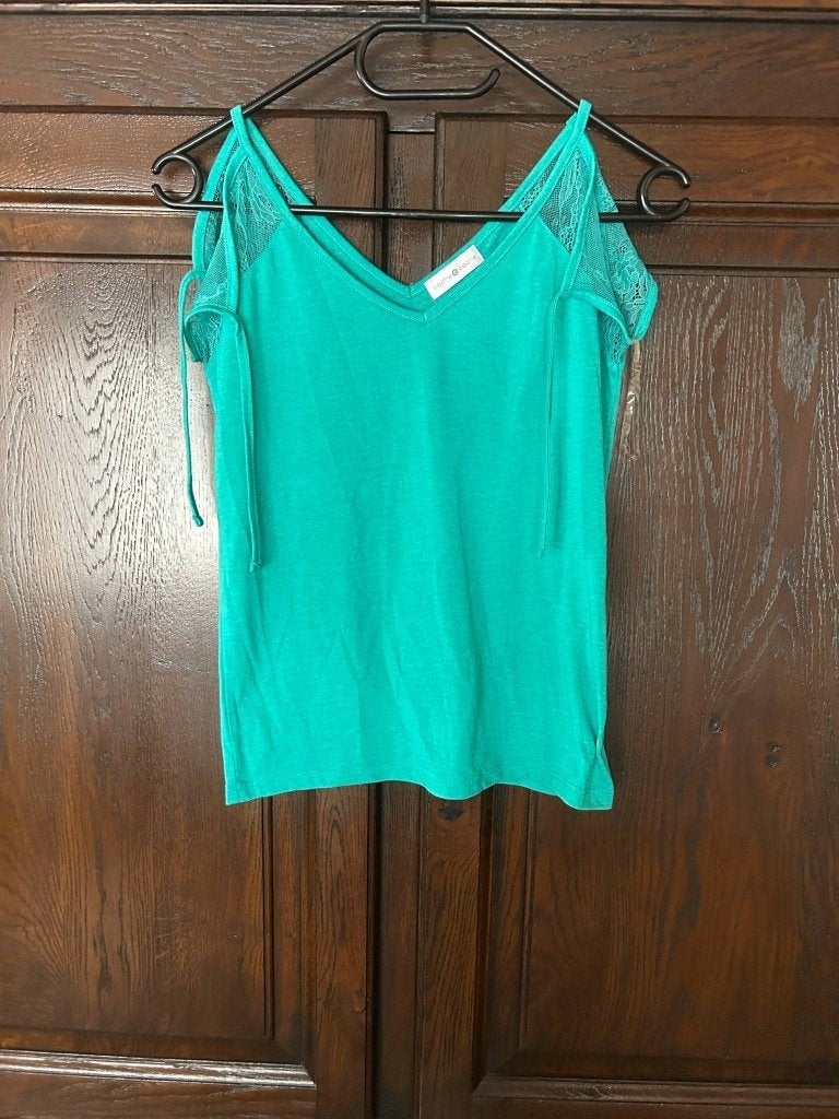 Top bleu-vert, Comme neuf, Enlèvement, Taille 34 (XS) ou plus petite, Bleu