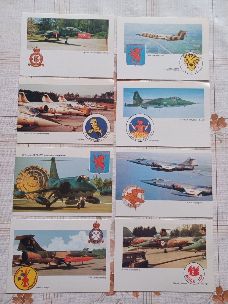 Belgian Air Force Postkaarten, Ophalen of Verzenden