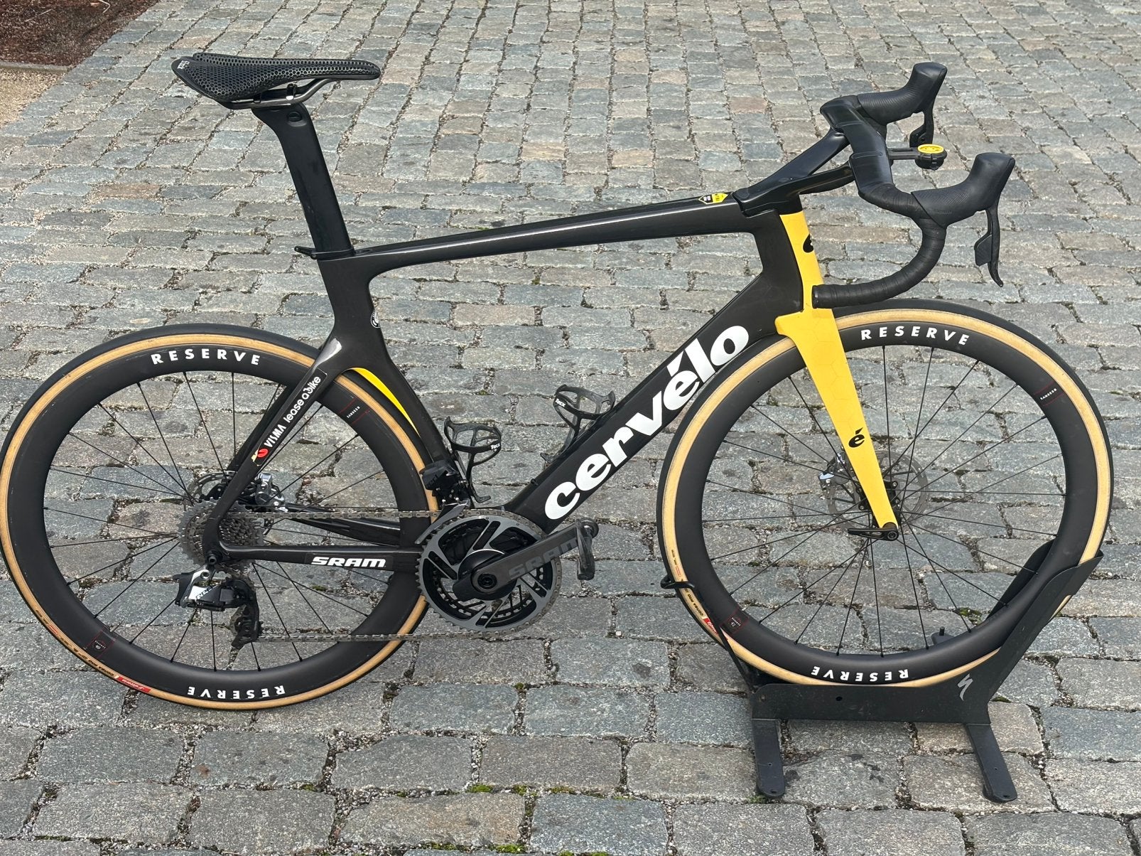 Cervelo S5 Red E-tap maat 58, Carbon, Zo goed als nieuw, 57 tot 61 cm, Schijfrem